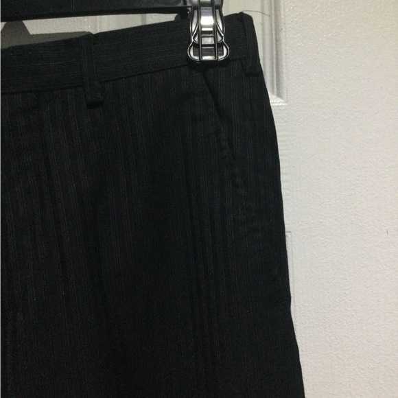 Cigliano Men’s Formal Black Striped Dress Pants - Picture 4 of 5